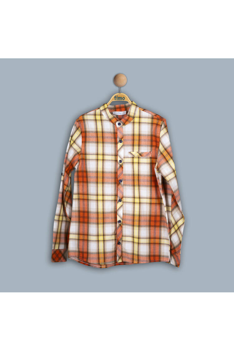 Wholesale Boy Patterned Shirt 10-13Y - Brand: Timo - Kids & Baby Clothes Wholesale - Globality Store