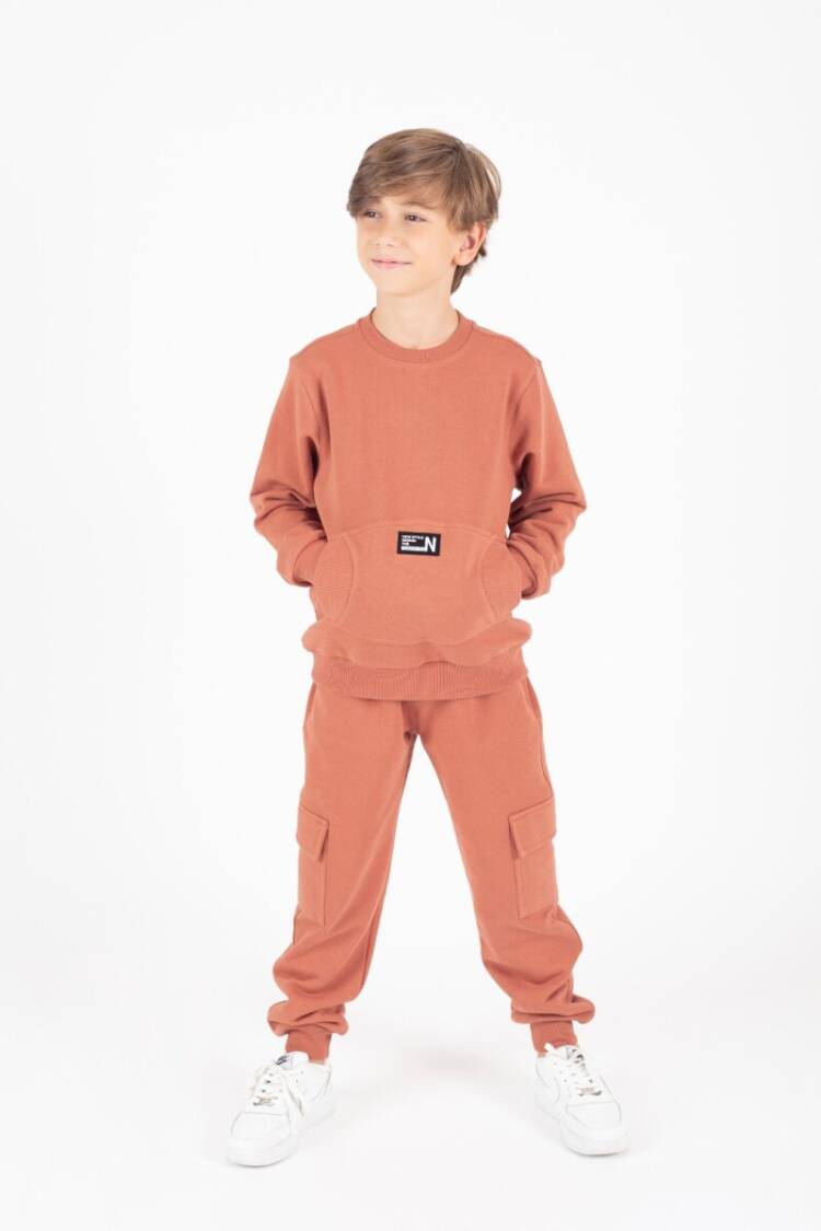 Wholesale Boys 2-Piece Printed and Pocket Tracksuit Set 4-8Y - Brand: Pafim - Kids & Baby Clothes Wholesale - Globality Store
