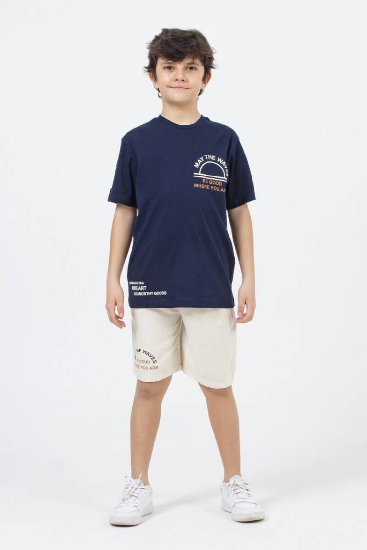 Wholesale Boys 2-Piece Printed T-shirt and Shorts Set 9-14Y - Brand: DMB Boys&Girls - Kids & Baby Clothes Wholesale - Globality Store