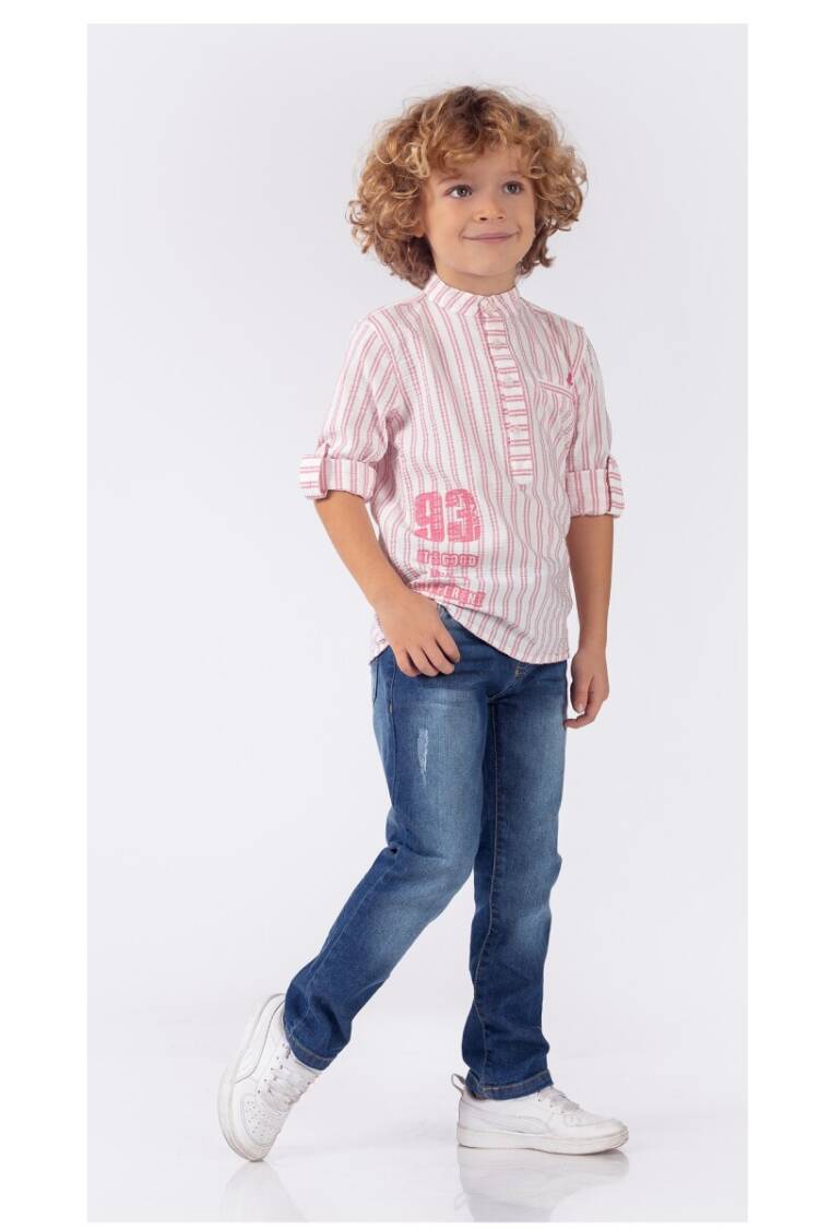Wholesale Boys 2-Piece Shirt and Denim Pants Set 1-4Y - Brand: Lemon - Kids & Baby Clothes Wholesale - Globality Store