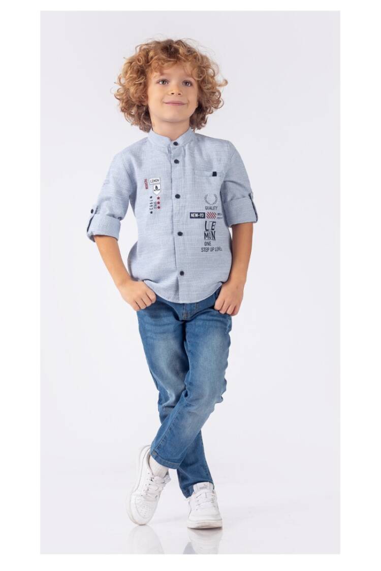 Wholesale Boys 2-Piece Shirt and Denim Pants Set 1-4Y - Brand: Lemon - Kids & Baby Clothes Wholesale - Globality Store