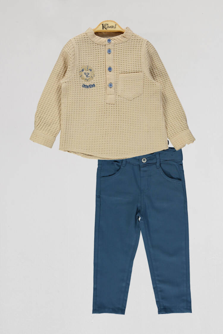 Wholesale Boys 2-Piece Shirt and Pants Set 2-5Y - Brand: Kumru Bebe - Kids & Baby Clothes Wholesale - Globality Store