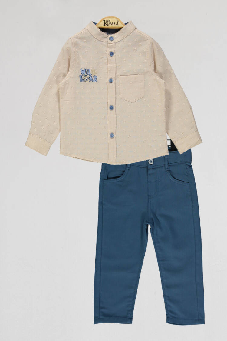 Wholesale Boys 2-Piece Shirt and Pants Set 2-5Y - Brand: Kumru Bebe - Kids & Baby Clothes Wholesale - Globality Store