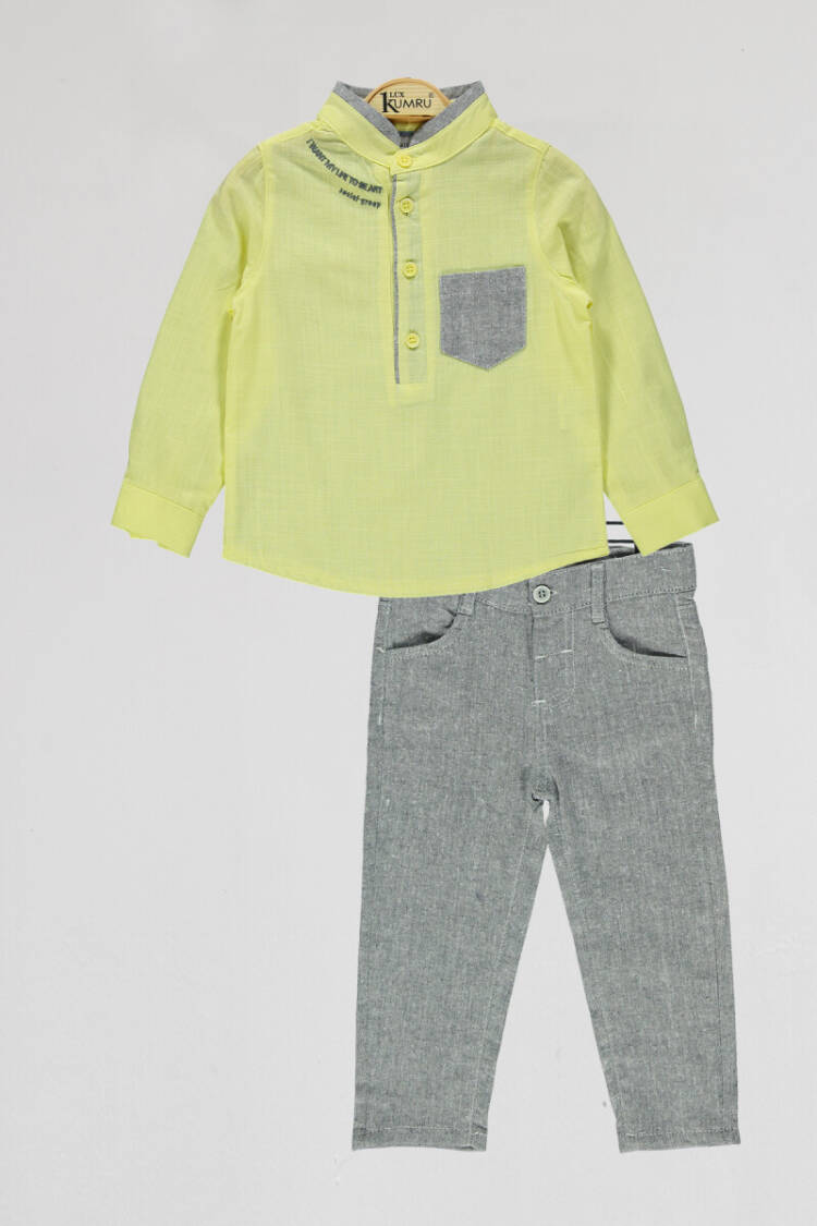Wholesale Boys 2-Piece Shirt and Pants Set 2-5Y - Brand: Kumru Bebe - Kids & Baby Clothes Wholesale - Globality Store