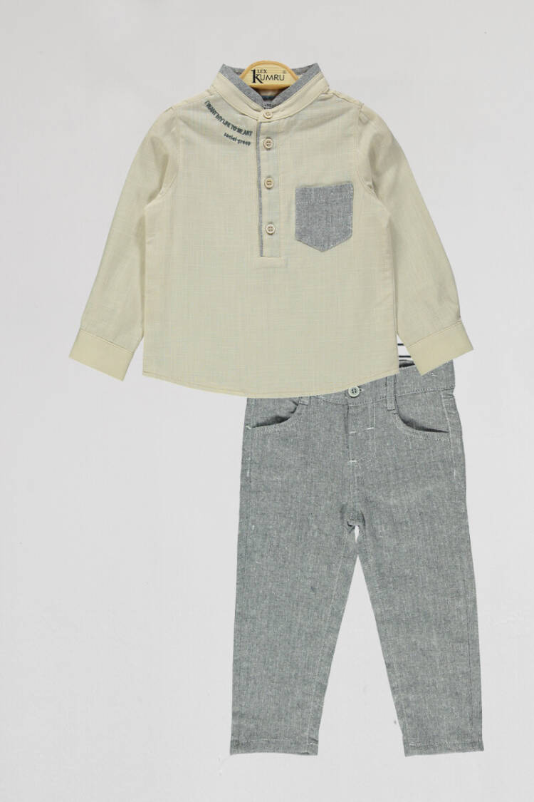 Wholesale Boys 2-Piece Shirt and Pants Set 2-5Y - Brand: Kumru Bebe - Kids & Baby Clothes Wholesale - Globality Store
