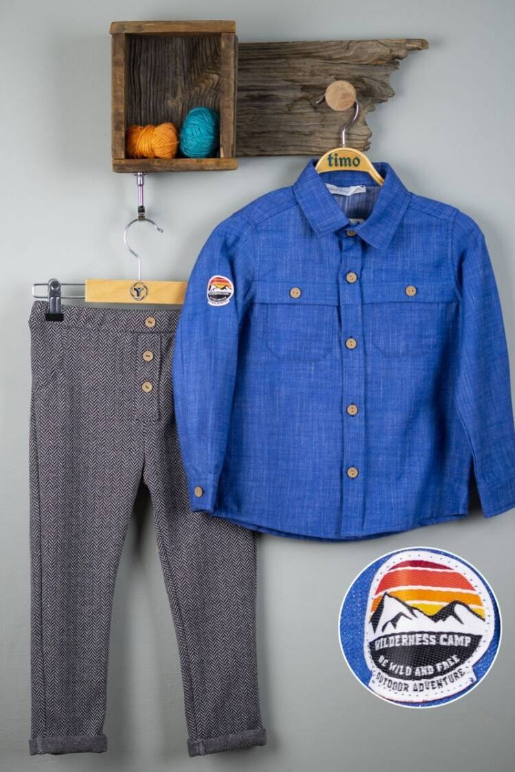 Wholesale Boys 2-Piece Shirt and Pants Set 2-5Y - Brand: Timo - Kids & Baby Clothes Wholesale - Globality Store