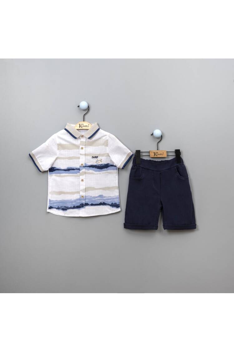 Wholesale Boys 2-Piece Shirt Set with Shorts 2-5Y - Brand: Kumru Bebe - Kids & Baby Clothes Wholesale - Globality Store