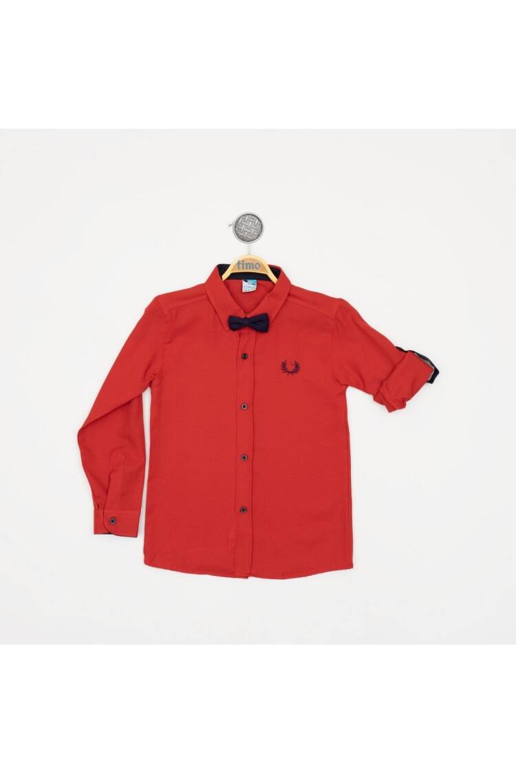 Wholesale Boys 2-Piece Shirt with Bowtie 6-9Y - Brand: Timo - Kids & Baby Clothes Wholesale - Globality Store