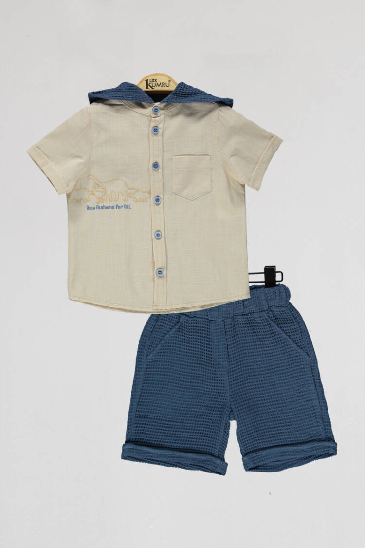 Wholesale Boys 2-Piece Shirts and Shorts Set 2-5Y - Brand: Kumru Bebe - Kids & Baby Clothes Wholesale - Globality Store