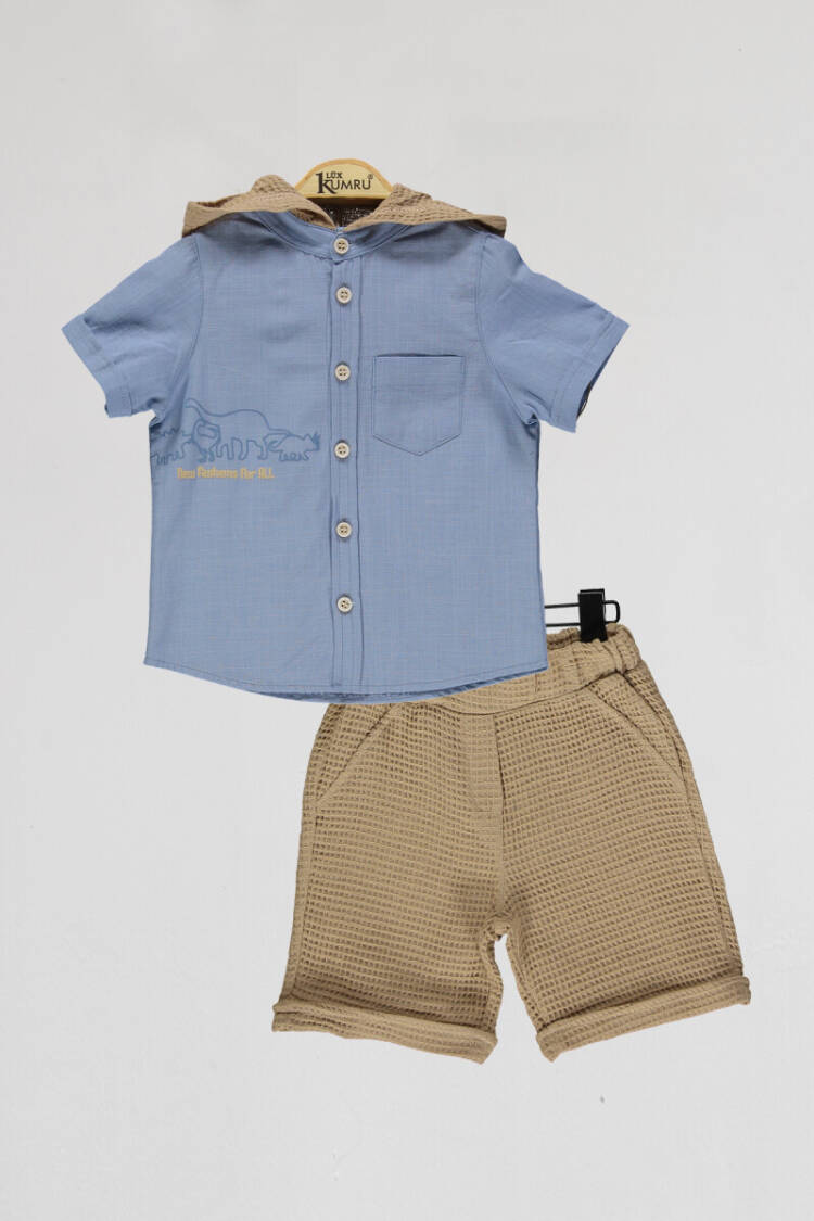 Wholesale Boys 2-Piece Shirts and Shorts Set 2-5Y - Brand: Kumru Bebe - Kids & Baby Clothes Wholesale - Globality Store
