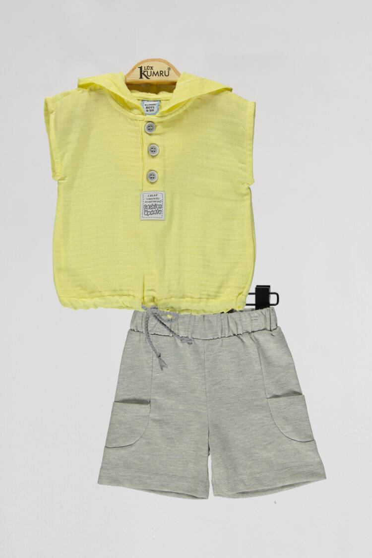 Wholesale Boys 2-Piece Shirts and Shorts Set 6-18M - Brand: Kumru Bebe - Kids & Baby Clothes Wholesale - Globality Store