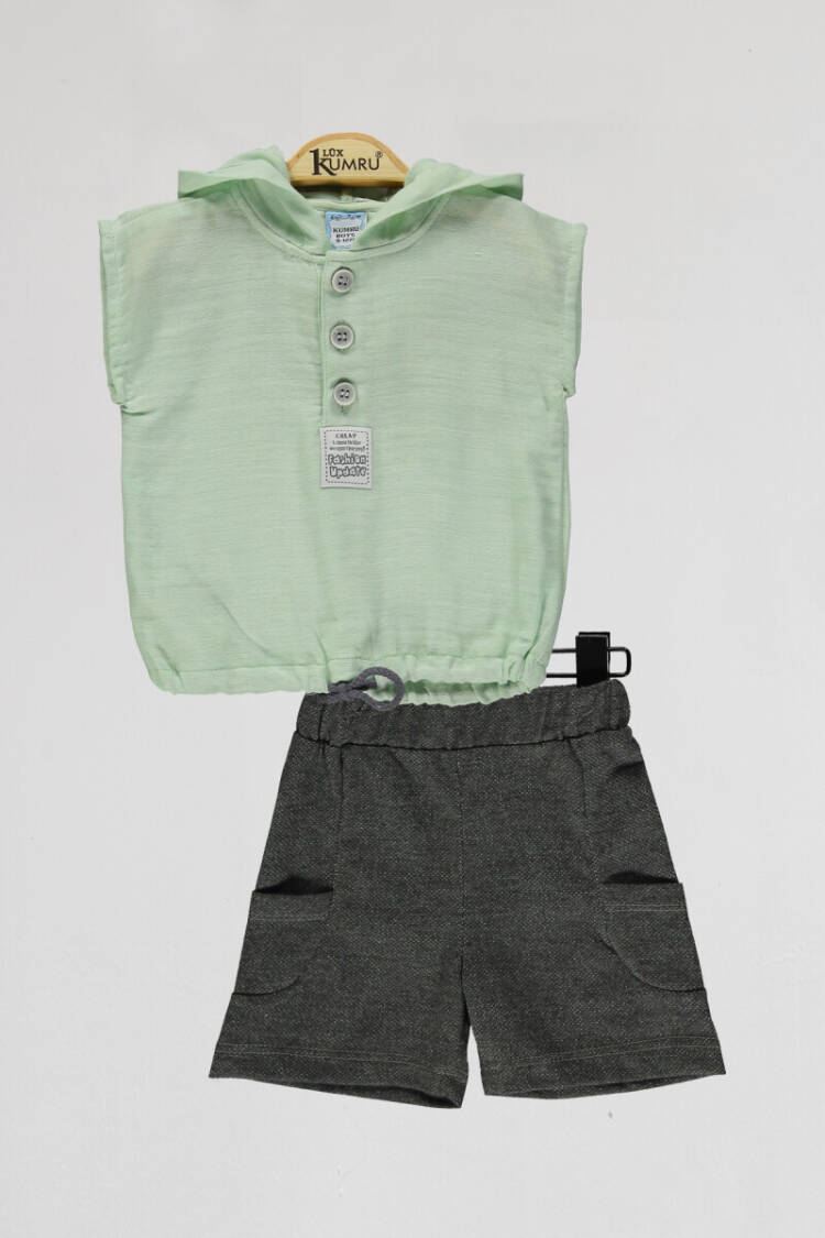 Wholesale Boys 2-Piece Shirts and Shorts Set 6-18M - Brand: Kumru Bebe - Kids & Baby Clothes Wholesale - Globality Store