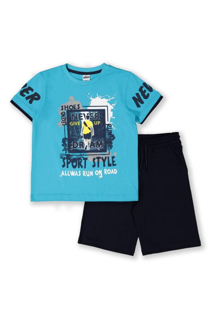 Wholesale Boys 2-Piece Shorts Set with T-shirt 8-14Y - Brand: Elnino - Kids & Baby Clothes Wholesale - Globality Store