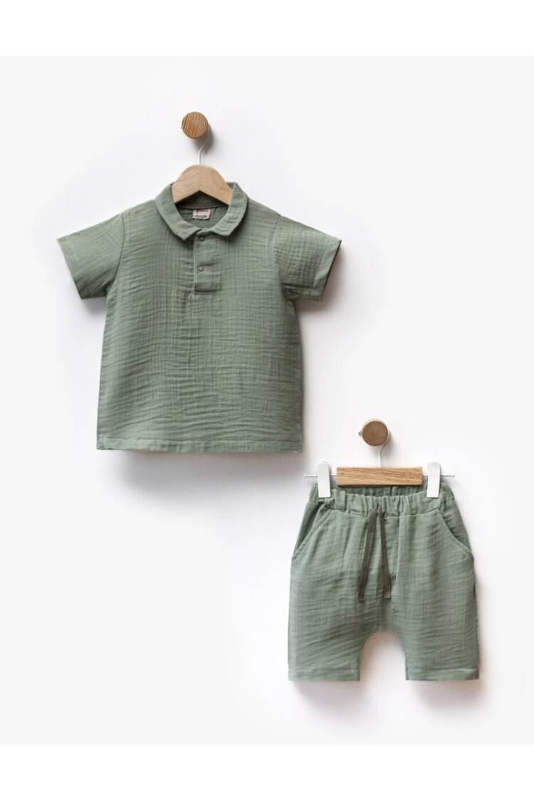 Wholesale Boys 2pcs T-shirt and Shorts Set 2-5Y - Brand: Flexi Baby - Kids & Baby Clothes Wholesale - Globality Store