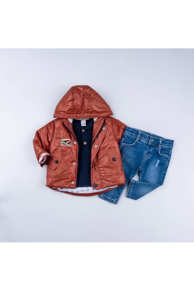 Wholesale Boys' 3-Pack Jacket Sweatshirt and Jeans Trousers 6-24M - Brand: Bubbly - Kids & Baby Clothes Wholesale - Globality Store