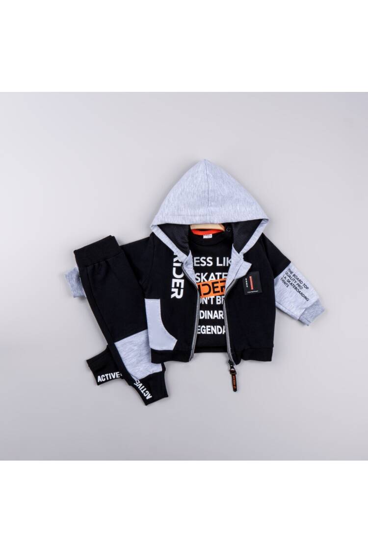 Wholesale Boys' 3-Piece Cardigan Sweater and Trousers Set 6-24M - Brand: Bubbly - Kids & Baby Clothes Wholesale - Globality Store