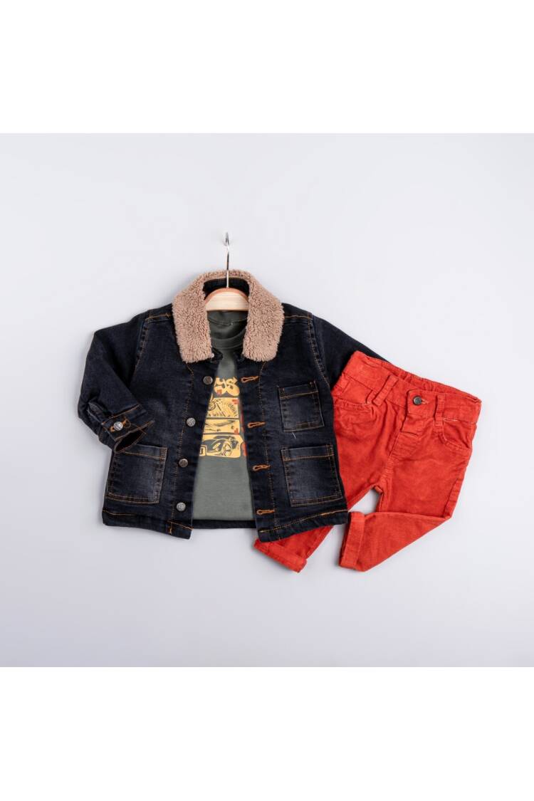 Wholesale Boys' 3-Piece Jacket Sweat and Trousers Set 6-24M - Brand: Bubbly - Kids & Baby Clothes Wholesale - Globality Store