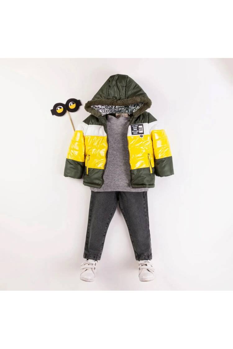 Wholesale Boys 3-Pieces Coat, Sweatshirt and Denim Pants Set 3-6Y - Brand: Bombili - Kids & Baby Clothes Wholesale - Globality Store