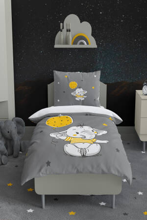 Wholesale Boys' Balloon and Elephant Patterned Duvet Cover Set 160*220cm - Brand: Talia Home - Kids & Baby Clothes Wholesale - Globality Store