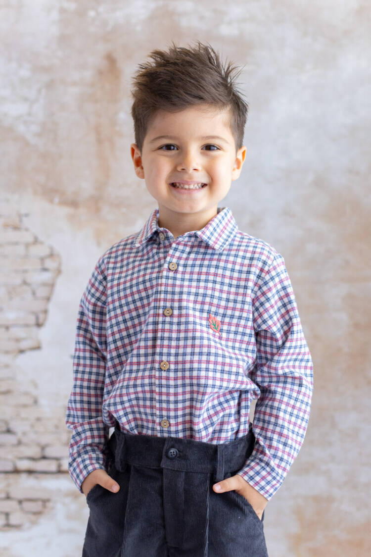 Wholesale Boys' Checked Shirt 5-8Y - Brand: Zeyland - Kids & Baby Clothes Wholesale - Globality Store