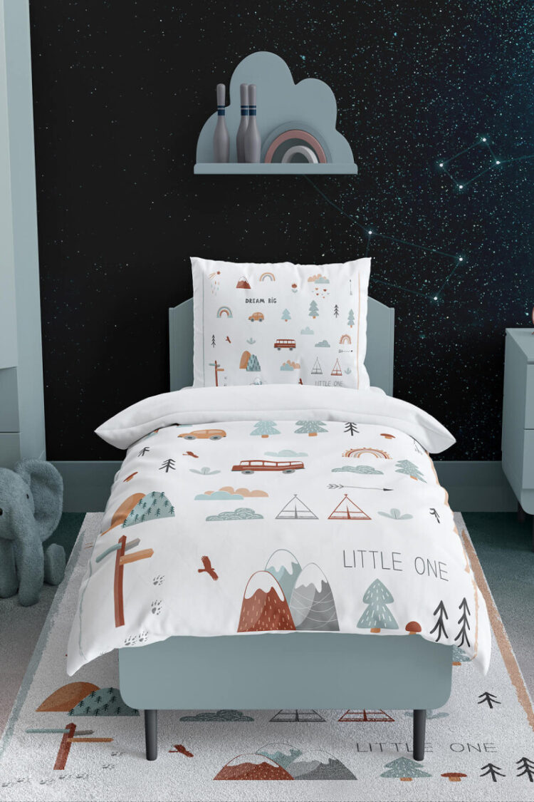 Wholesale Boys' Cloud Patterned Duvet Cover Set 160*220cm