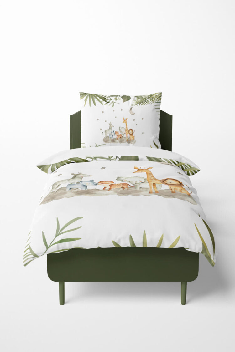 Wholesale Boys' Cute Animals Patterned Duvet Cover Set 160*220cm - Brand: Talia Home - Kids & Baby Clothes Wholesale - Globality Store