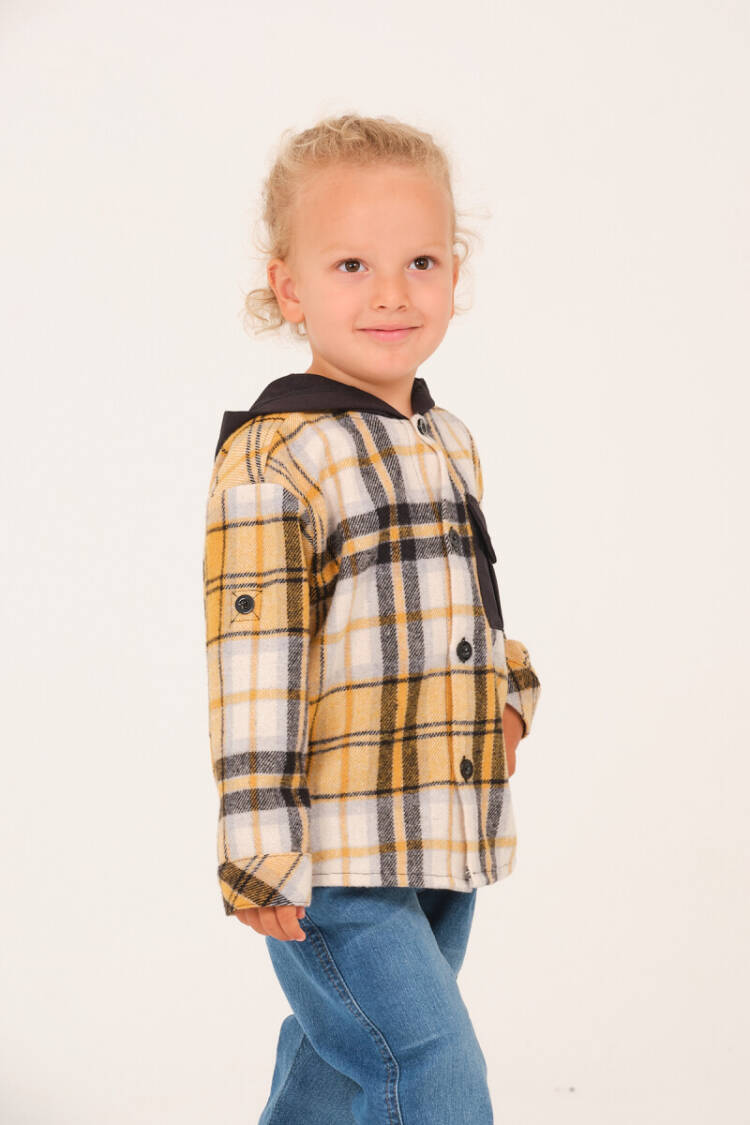Wholesale Boys' Flannel Shirt with Hood 1-12Y - Brand: Zeyland - Kids & Baby Clothes Wholesale - Globality Store