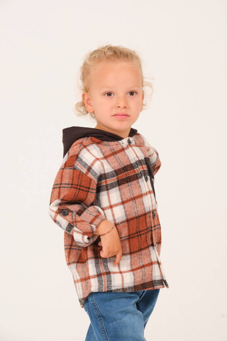 Wholesale Boys' Flannel Shirt with Hood 1-12Y - Brand: Zeyland - Kids & Baby Clothes Wholesale - Globality Store