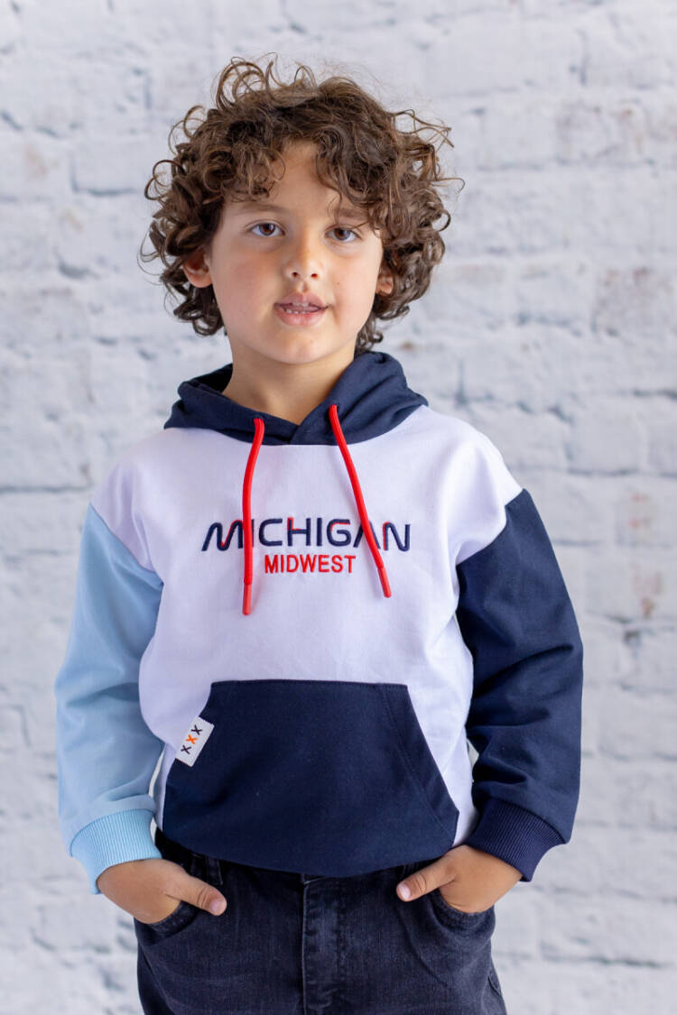 Wholesale Boys' Hooded Embroidered Sweatshirt 1-12Y - Brand: Zeyland - Kids & Baby Clothes Wholesale - Globality Store