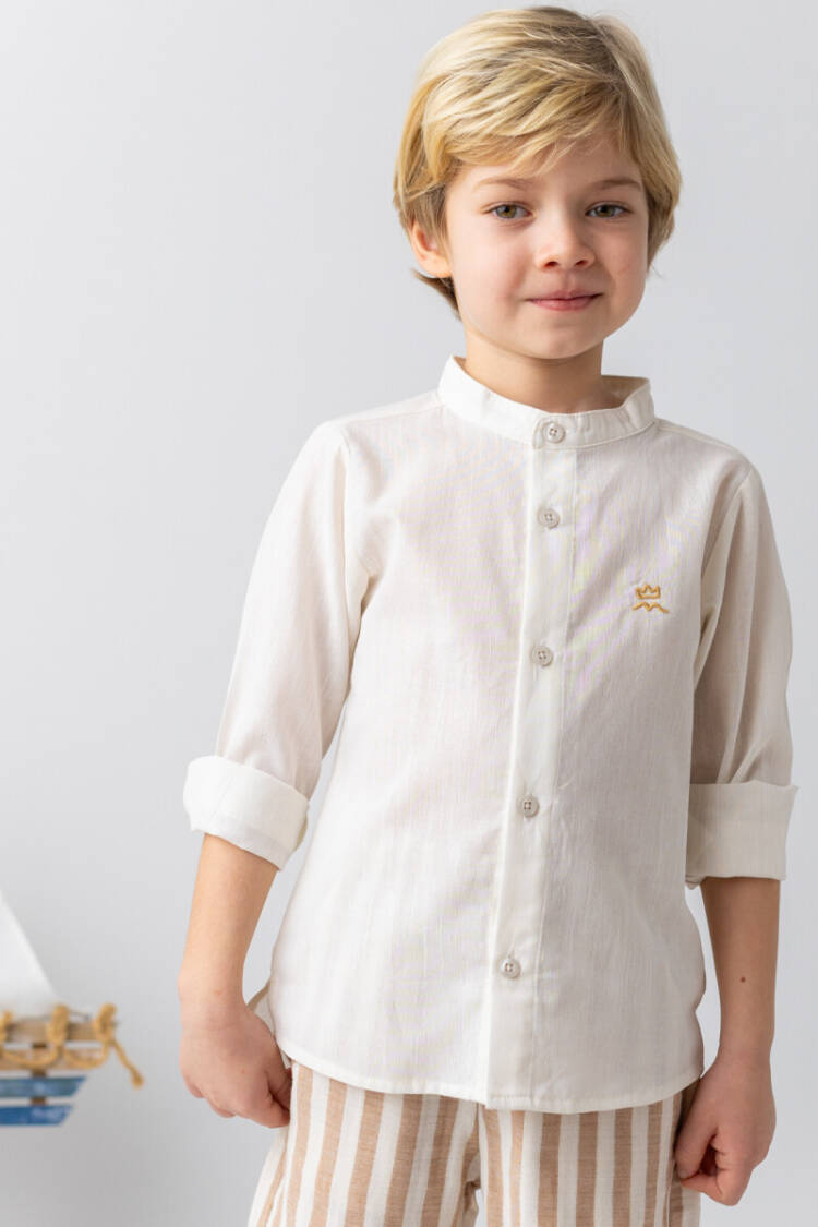 Wholesale Boys Judge Collar Shirt 2-8Y - Brand: Mininio - Kids & Baby Clothes Wholesale - Globality Store