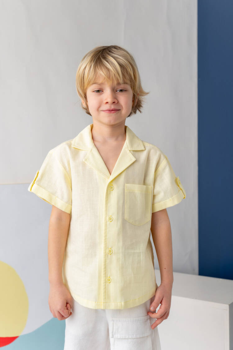 Wholesale Boys Linen Shirt 1-14Y - Brand: Zeyland - Kids & Baby Clothes Wholesale - Globality Store