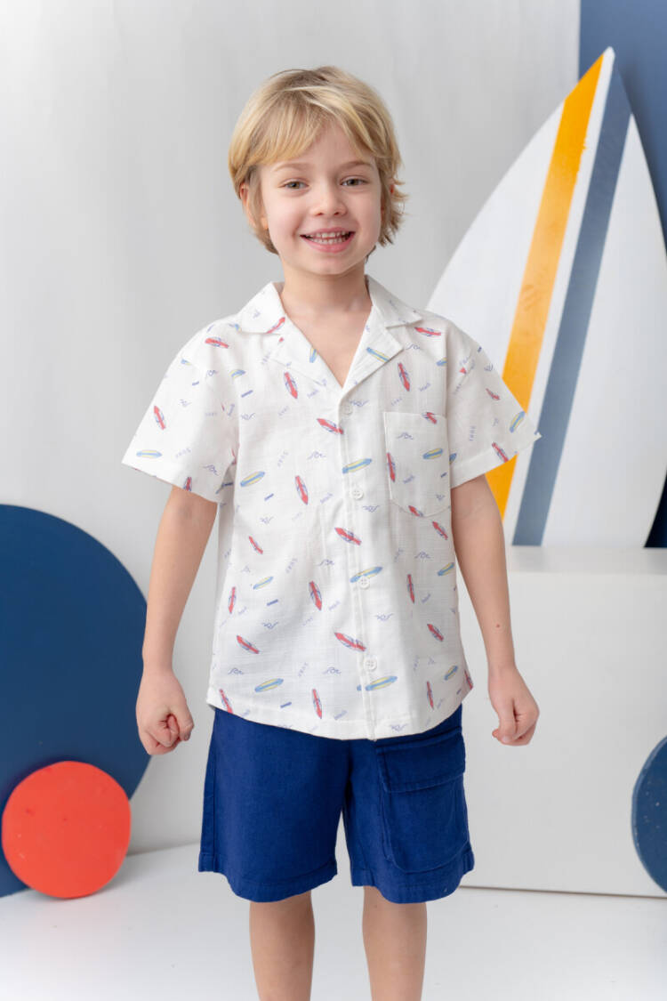 Wholesale Boys Linen Shirt 1-14Y - Brand: Zeyland - Kids & Baby Clothes Wholesale - Globality Store