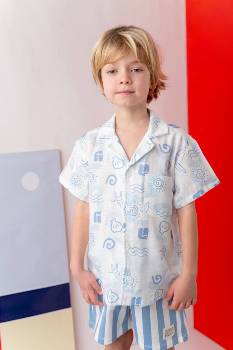 Wholesale Boys Linen Shirt 1-14Y - Brand: Zeyland - Kids & Baby Clothes Wholesale - Globality Store