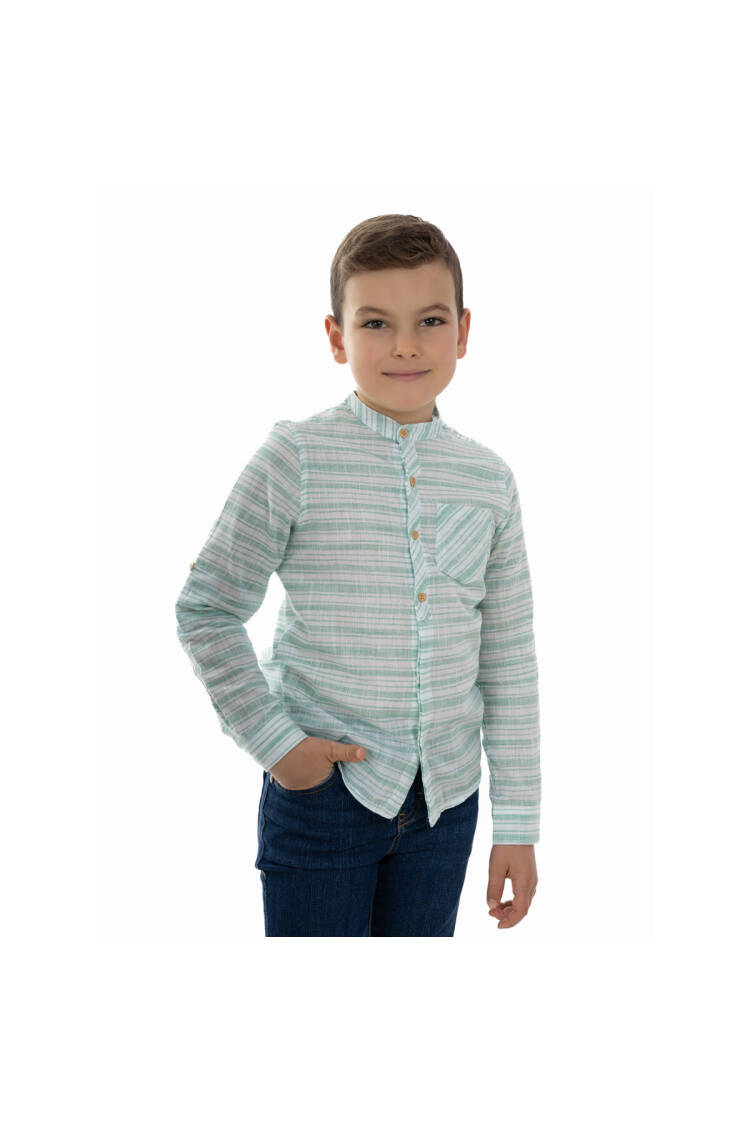 Wholesale Boy's Long Sleeve Striped Shirt 2-5Y - Brand: Timo - Kids & Baby Clothes Wholesale - Globality Store