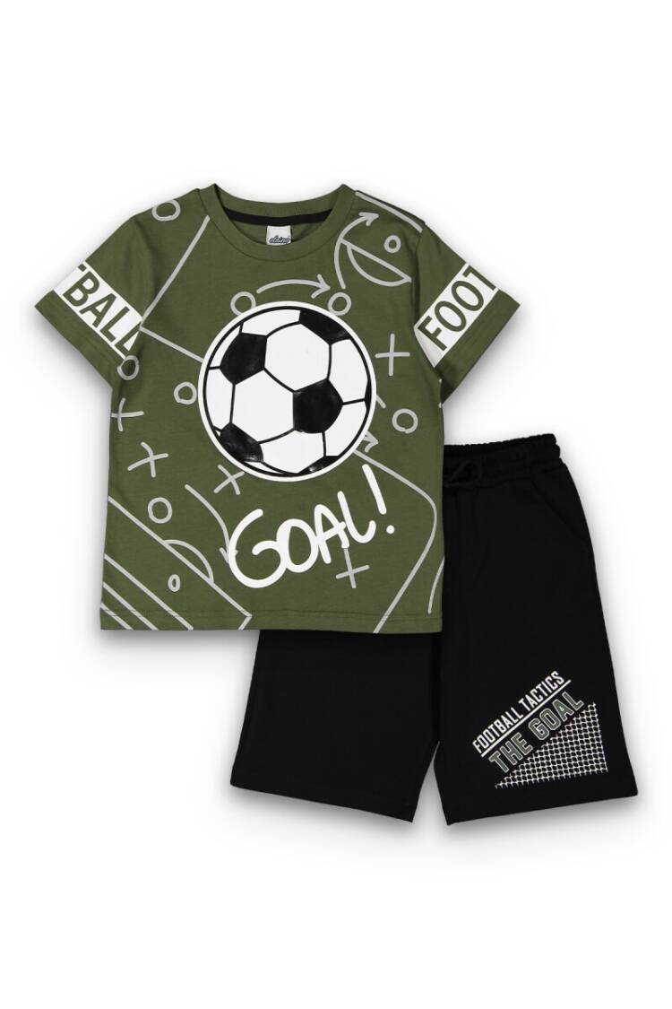 Wholesale Boys Patterned T-Shirt and Shorts Set 8-14Y - Brand: Elnino - Kids & Baby Clothes Wholesale - Globality Store