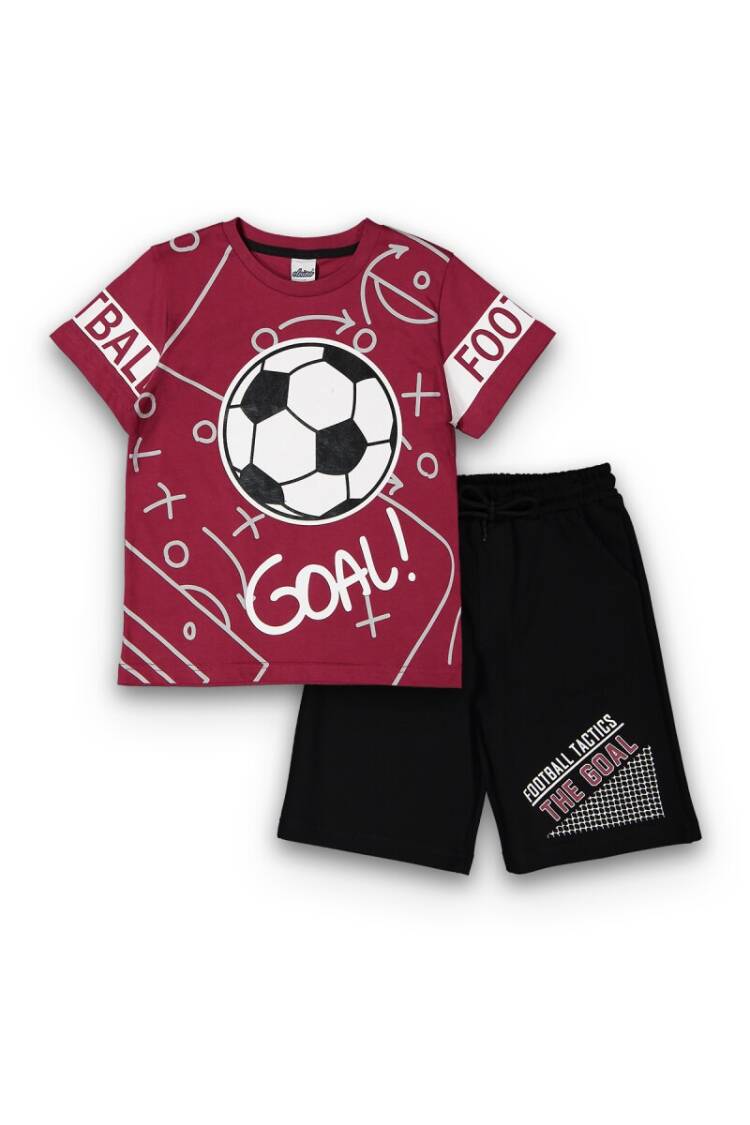 Wholesale Boys Patterned T-Shirt and Shorts Set 8-14Y - Brand: Elnino - Kids & Baby Clothes Wholesale - Globality Store