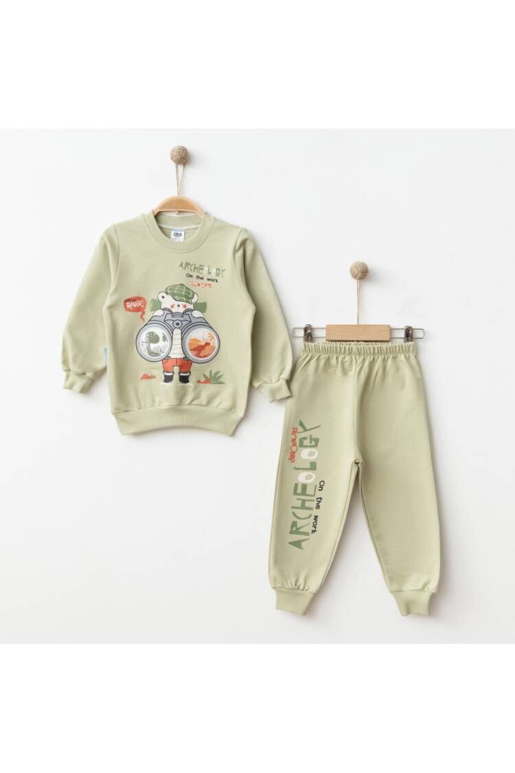 Wholesale Boys Printed 2-Piece Tracksuit 2-4Y - Brand: Hoppidik - Kids & Baby Clothes Wholesale - Globality Store
