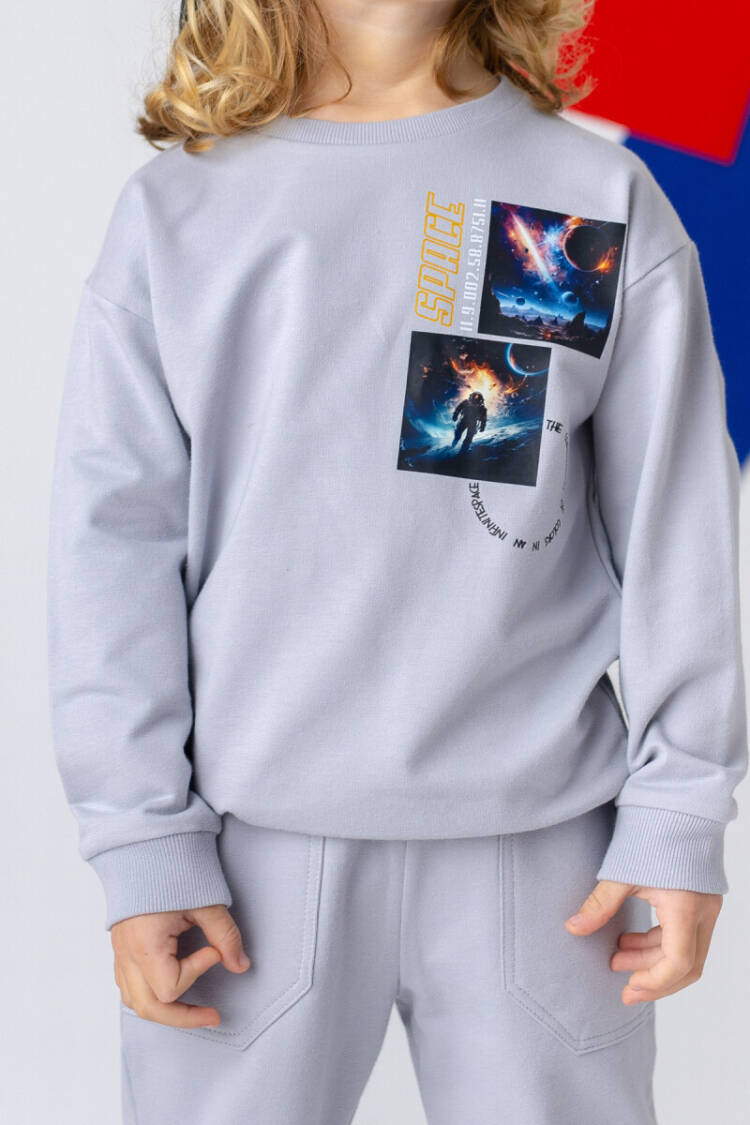 Wholesale Boys Printed Basic Sweatshirt 3-14Y - Brand: Zeyland - Kids & Baby Clothes Wholesale - Globality Store
