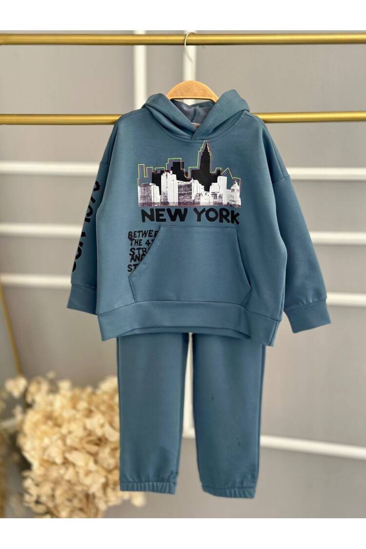 Wholesale Boys Printed Tracksuit Set 2-10Y - Brand: KidsRoom - Kids & Baby Clothes Wholesale - Globality Store