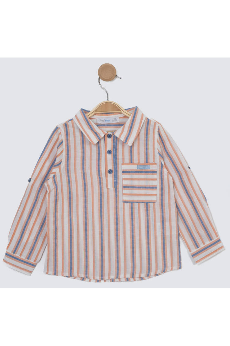 Wholesale Boy's Striped and Long Sleeve Shirt 2-5Y - Brand: Timo - Kids & Baby Clothes Wholesale - Globality Store