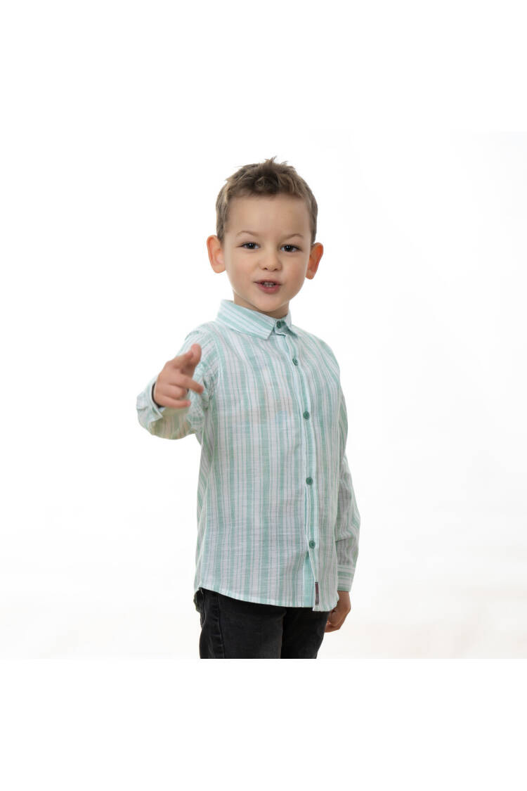 Wholesale Boy's Striped Long Sleeve Shirt 2-5Y - Brand: Timo - Kids & Baby Clothes Wholesale - Globality Store