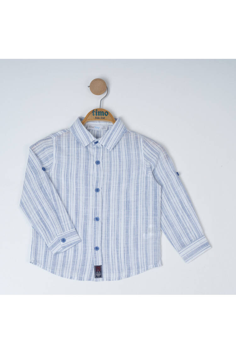 Wholesale Boy's Striped Long Sleeve Shirt 2-5Y - Brand: Timo - Kids & Baby Clothes Wholesale - Globality Store