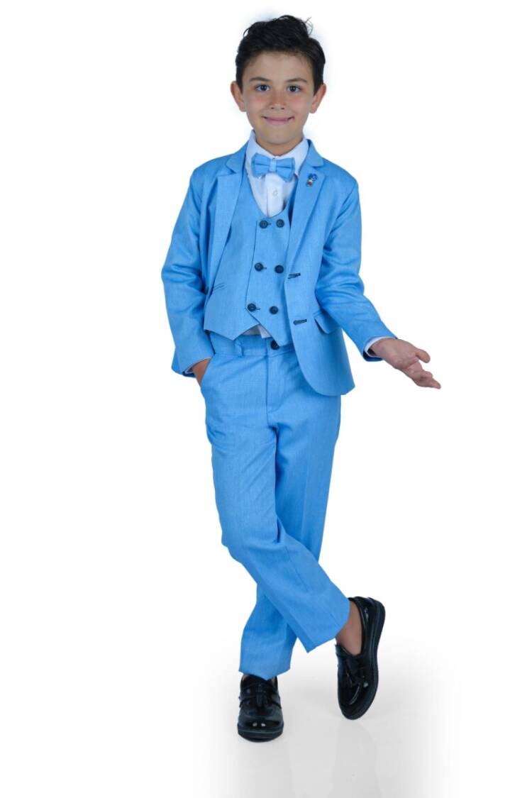 Wholesale Boys Suit Set with Jacket Vest Pants Shirt 6-9Y - Brand: Terry - Women & Kids, Baby Clothes Wholesale - Globality Store