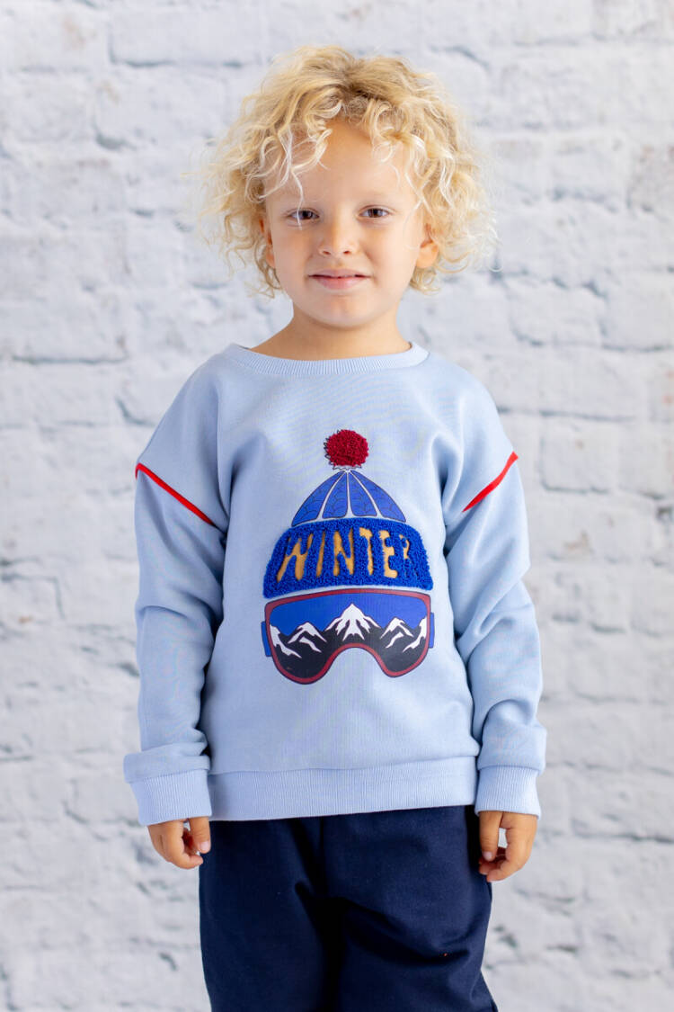 Wholesale Boys' Sweatshirt with Print and Embroidery Details 1-12Y - Brand: Zeyland - Kids & Baby Clothes Wholesale - Globality Store