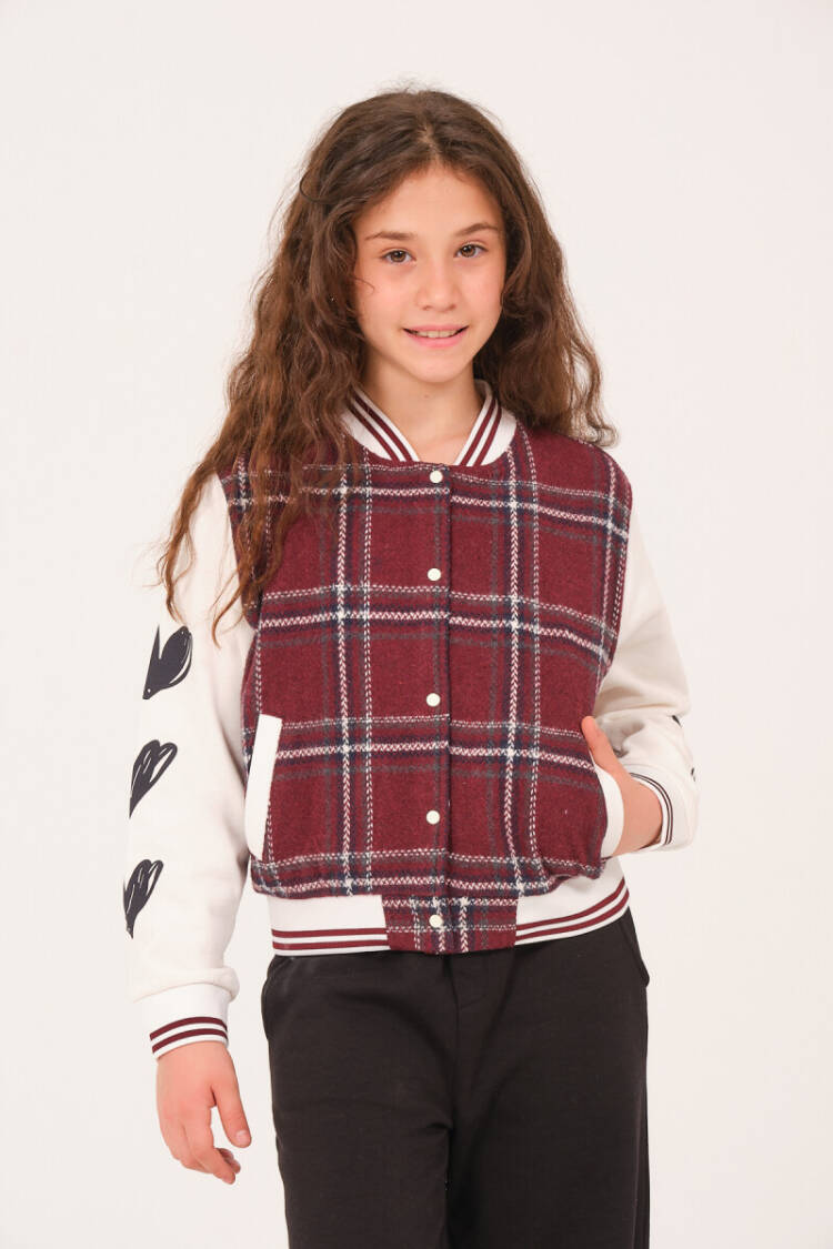 Wholesale Checkered College Jacket for Girls 8-15Y - Brand: Jazziee - Kids & Baby Clothes Wholesale - Globality Store