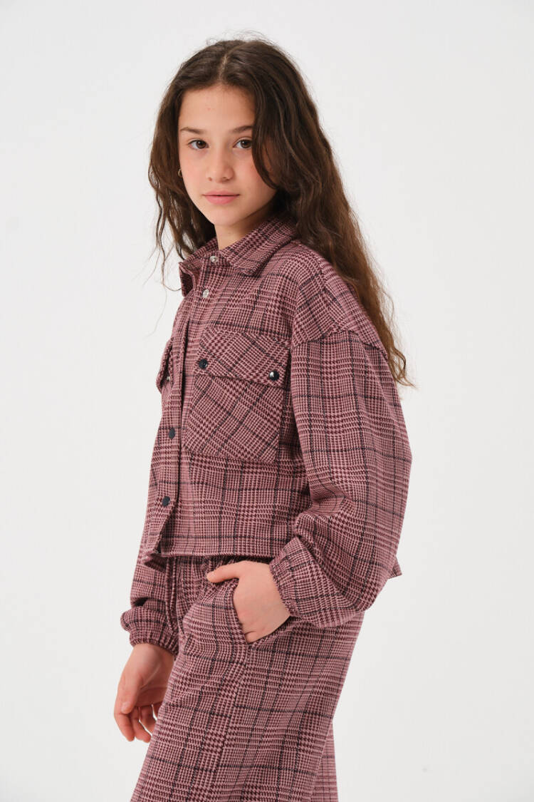 Wholesale Checkered Jacket for Little Girls 8-15Y - Brand: Jazziee - Kids & Baby Clothes Wholesale - Globality Store