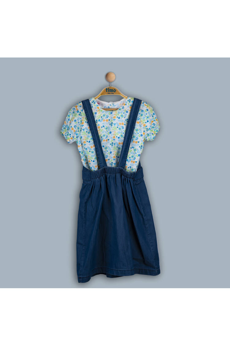 Wholesale Girls 2-Piece Salopet and Blouse Set 2-5Y - Brand: Timo - Kids & Baby Clothes Wholesale - Globality Store