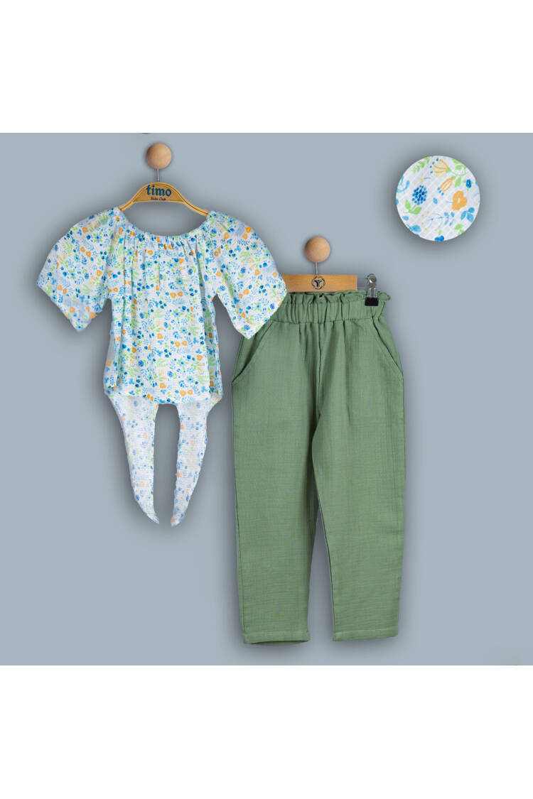 Wholesale Girls 2-Piece Blouse and Pants Set 6-9Y - Brand: Timo - Kids & Baby Clothes Wholesale - Globality Store