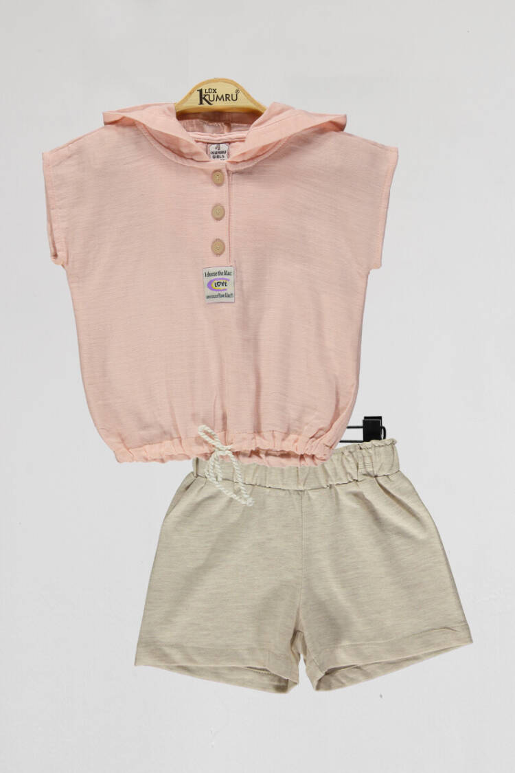 Wholesale Girls 2-Piece Blouse and Shorts Set 2-5Y - Brand: Kumru Bebe - Kids & Baby Clothes Wholesale - Globality Store
