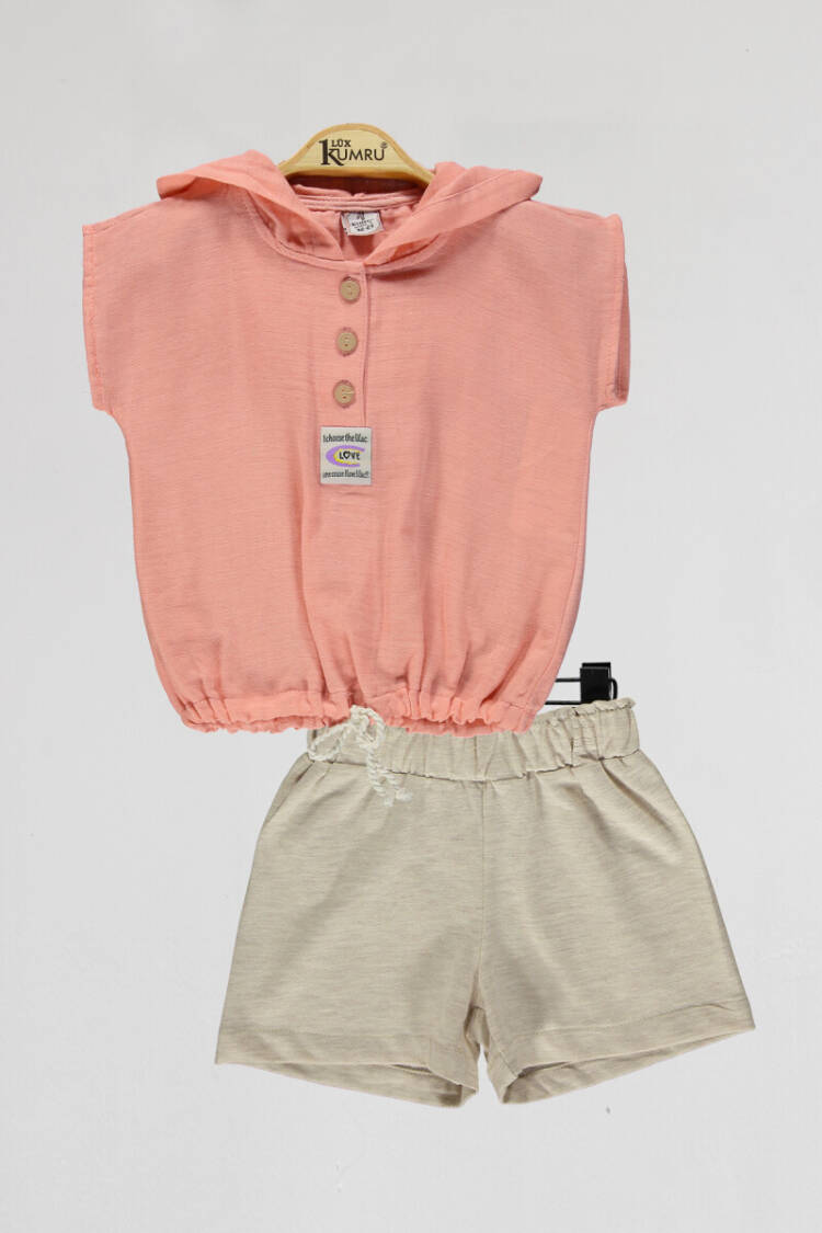 Wholesale Girls 2-Piece Blouse and Shorts Set 2-5Y - Brand: Kumru Bebe - Kids & Baby Clothes Wholesale - Globality Store